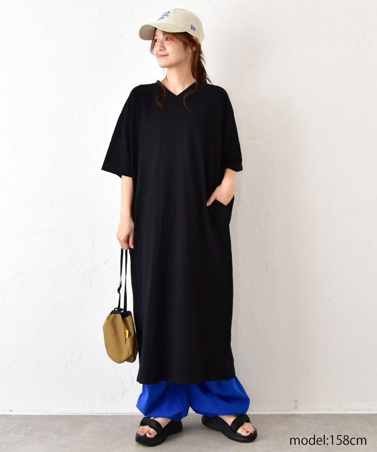 IN THE MARKET｜フロッキーロゴ ナンバリングVネックワンピース [[C-2568]][C]