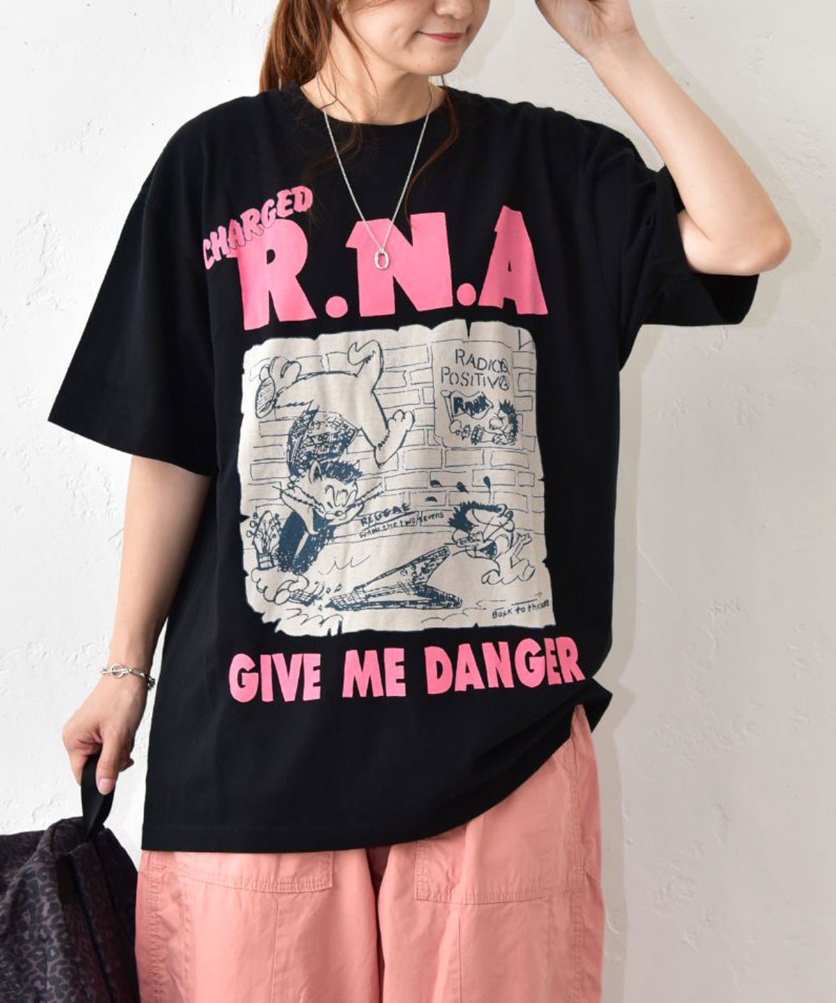  RNA｜キャットギタープリントT [[M2727]][C]