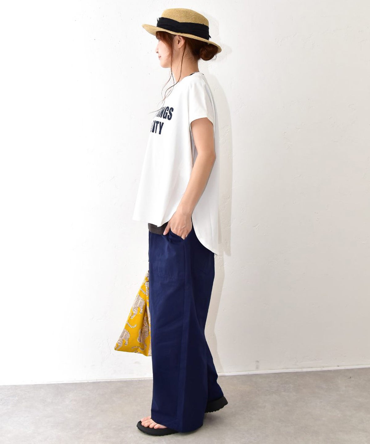 Our.｜ロゴ入りフレンチカットソー [[C-9070]][C]