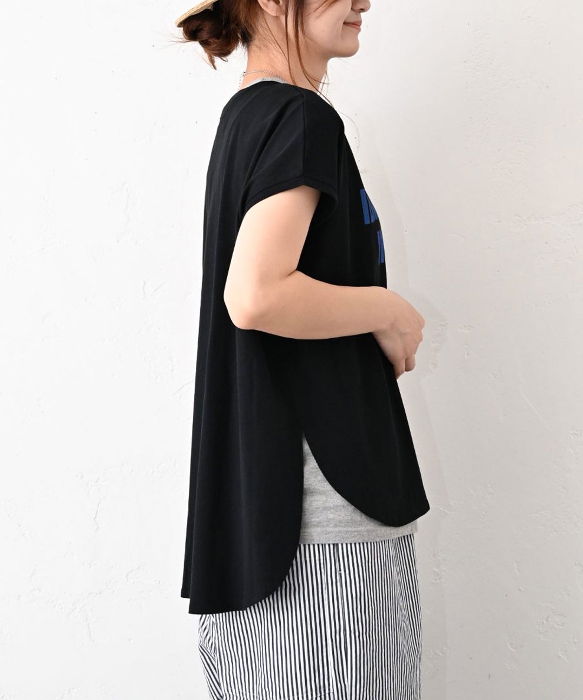 Our.｜ロゴ入りフレンチカットソー [[C-9070]][C]
