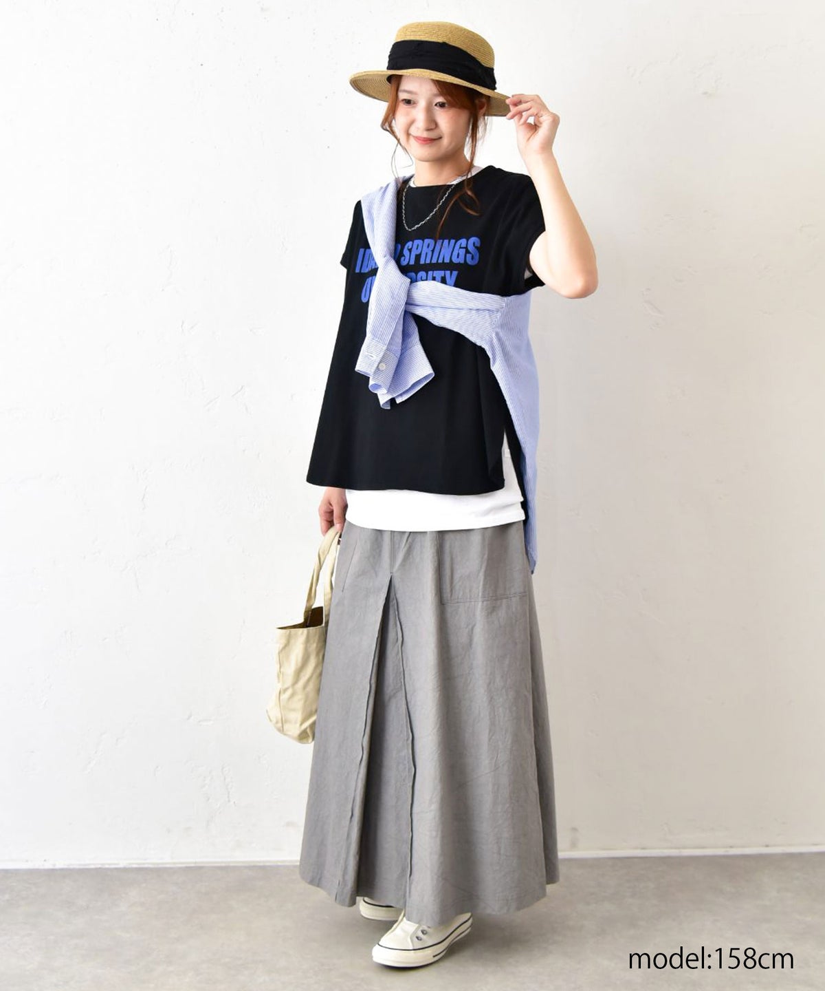 Our.｜ロゴ入りフレンチカットソー [[C-9070]][C]