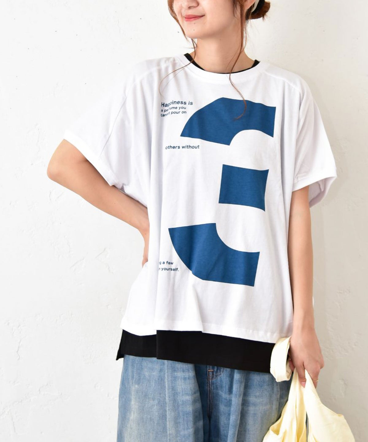 eka::｜変形数字ワイトTee [[1611965-1]][C]