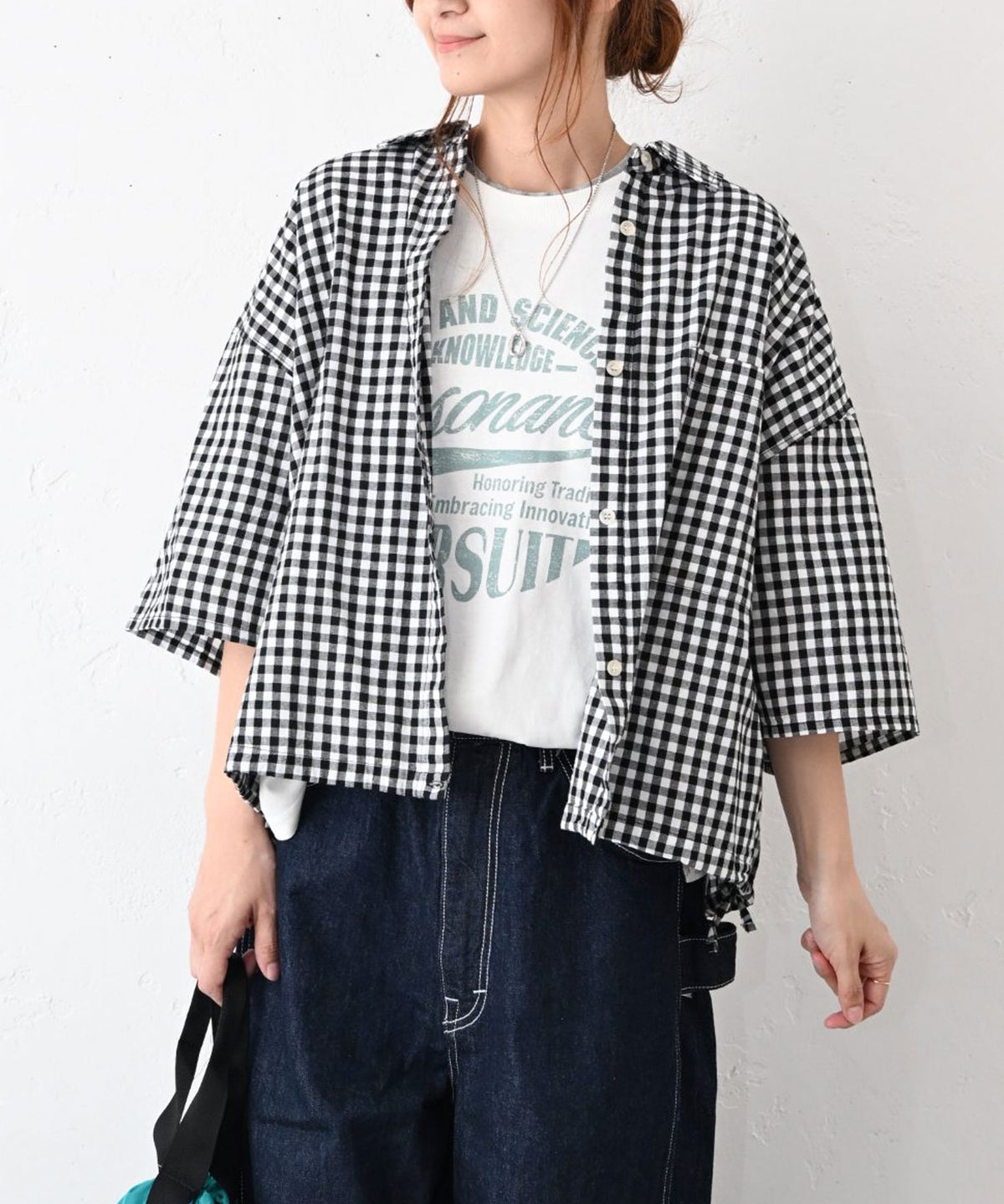  IN THE MARKET｜裾絞り付5分袖シャツ [[C-2627]][C]
