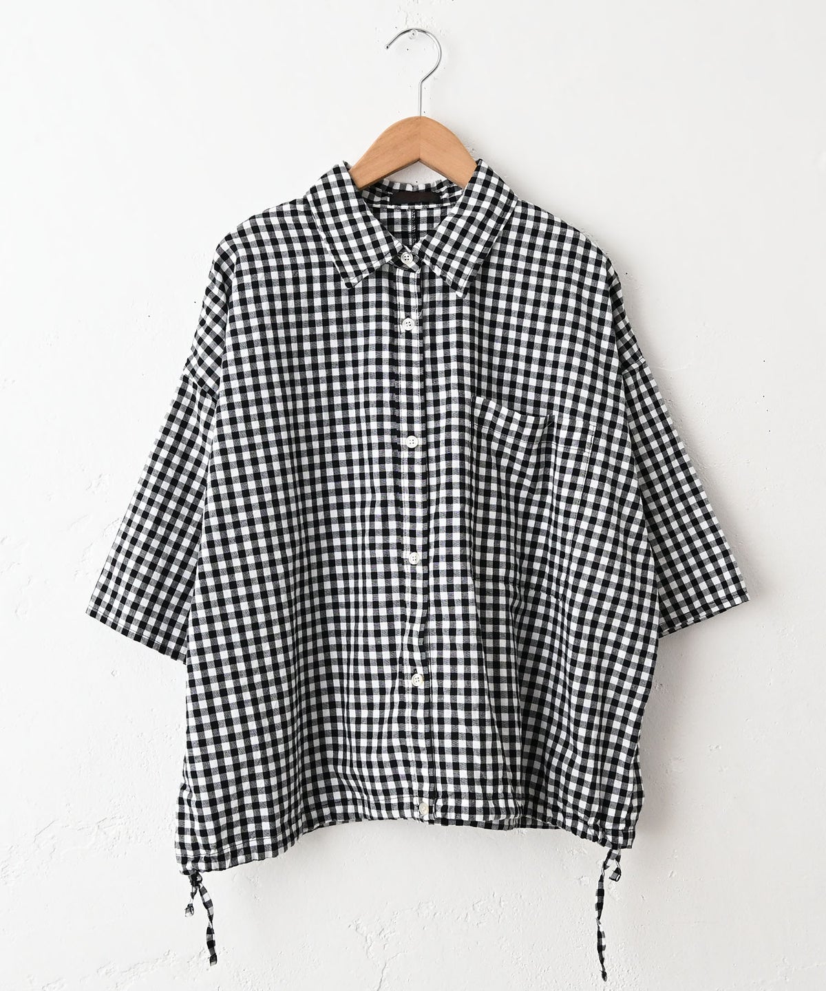  IN THE MARKET｜裾絞り付5分袖シャツ [[C-2627]][C]