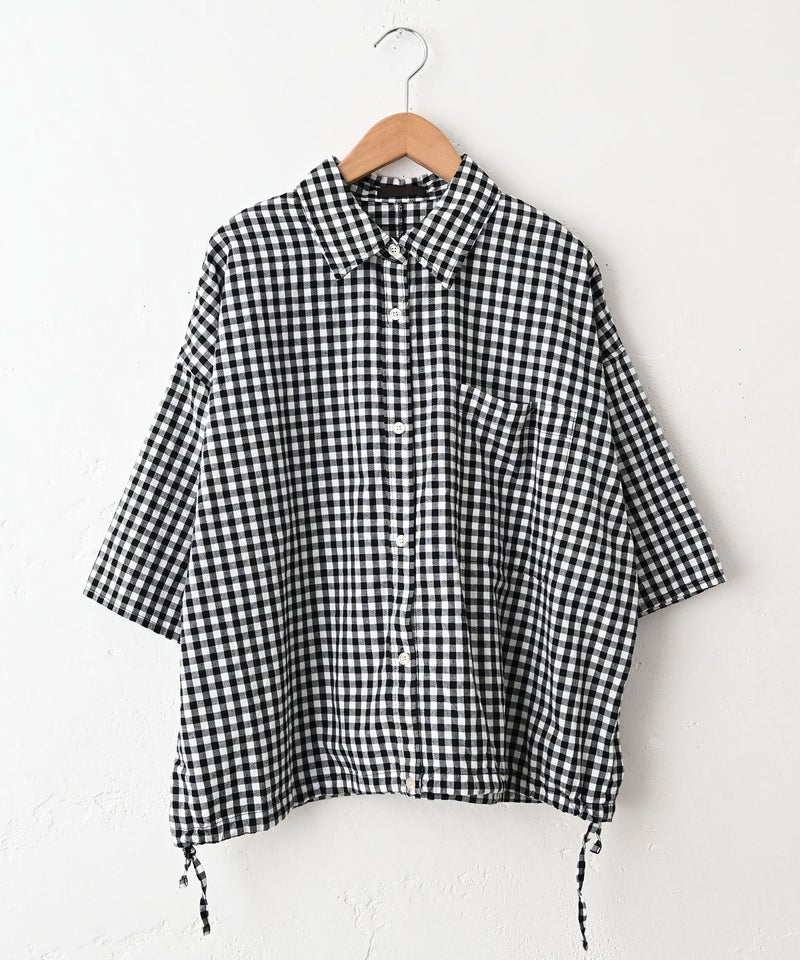  IN THE MARKET｜裾絞り付5分袖シャツ [[C-2627]][C]
