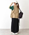 IN THE MARKET｜ウエストイージートラック素材スカート [[C-2570]][C]