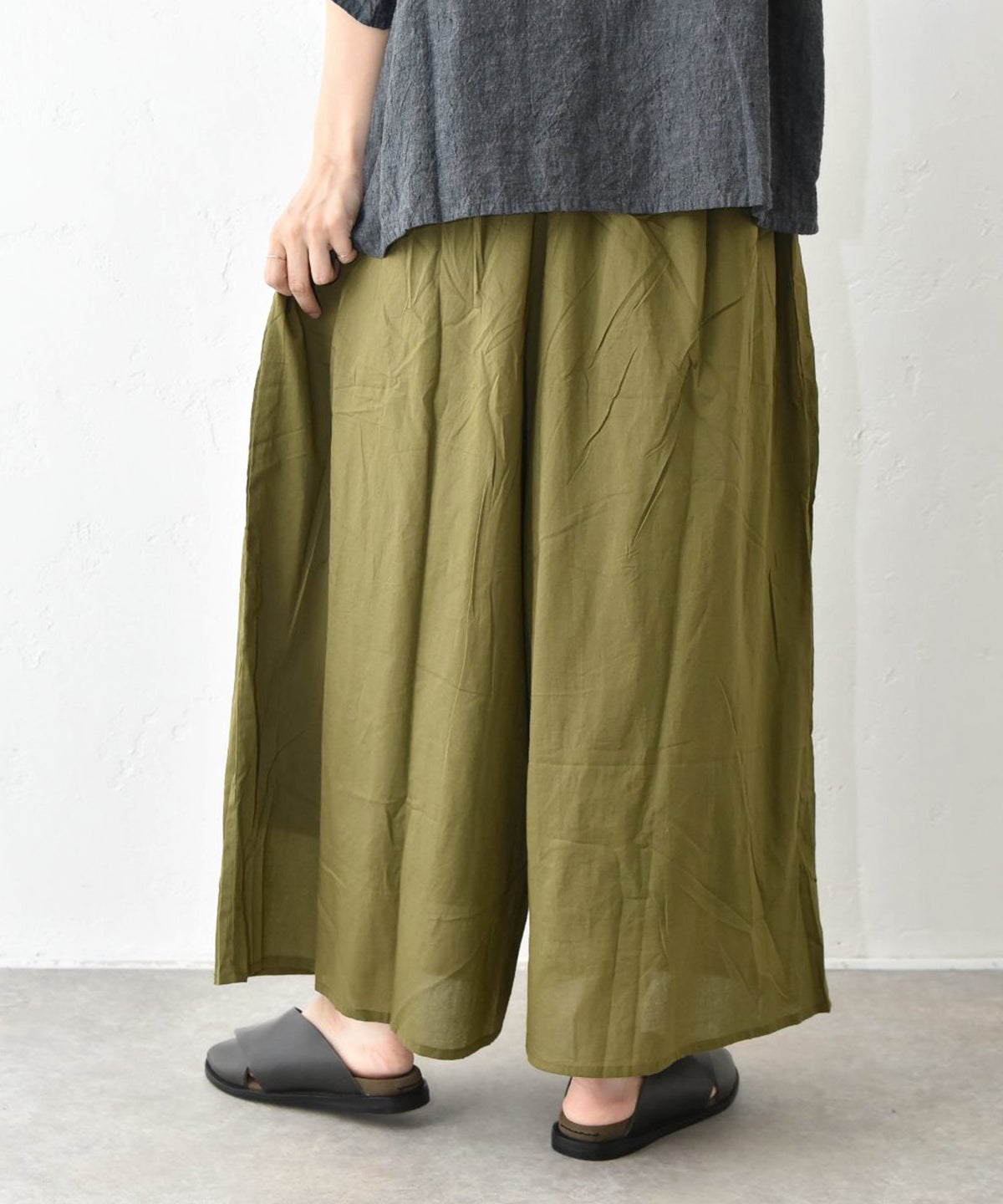 hagumu｜スカート風ワイドパンツ [[6098262]][C]