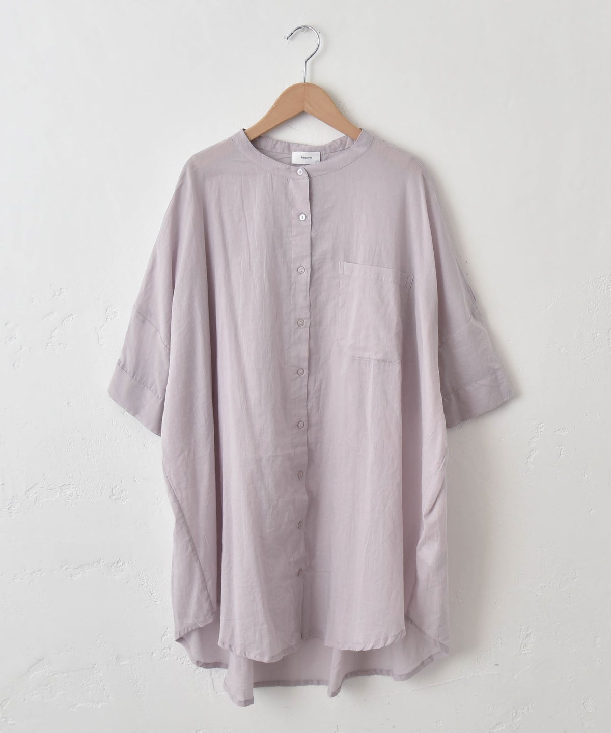  hagumu｜バックギャザーシャツチュニック [[80098262]][C]