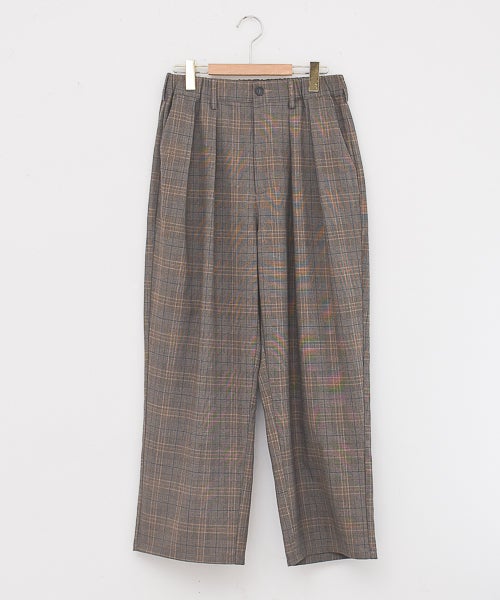 W｜グレンチェックタックパンツ [[IZK26045-3]][F] | ma28 ONLINE STORE
