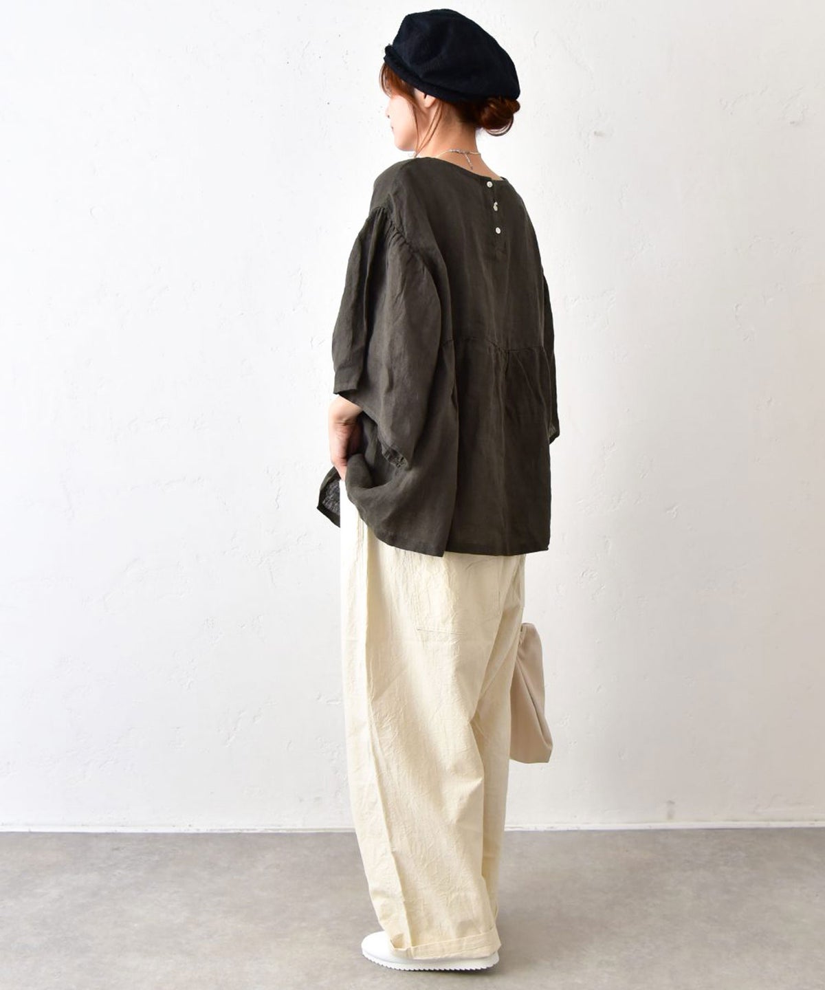 NARU｜シーチングハンドワッシャーノッポパンツ [[643855BE]][C]