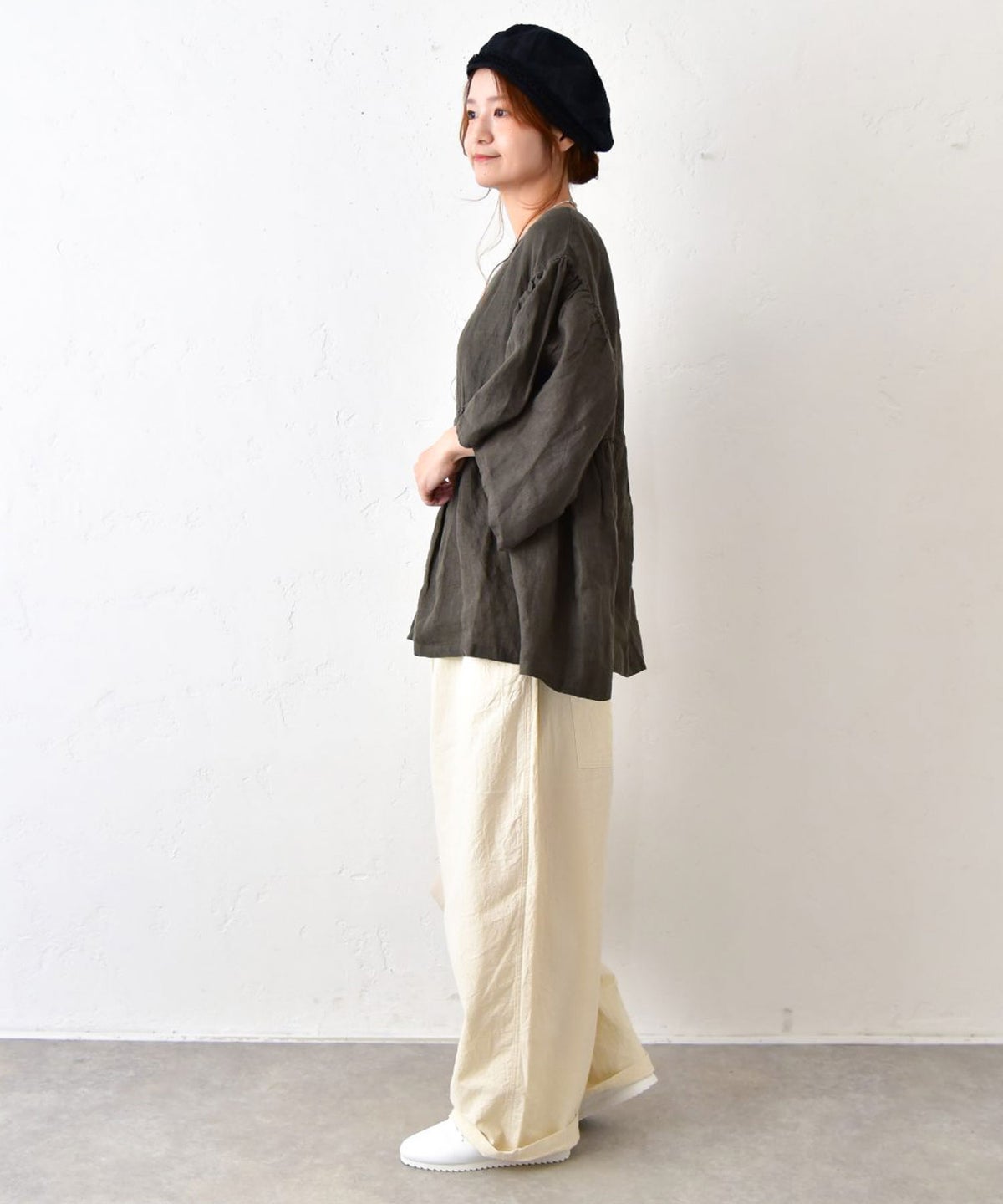 NARU｜シーチングハンドワッシャーノッポパンツ [[643855BE]][C]