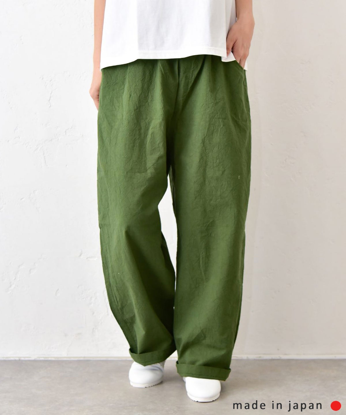 NARU｜シーチングハンドワッシャーノッポパンツ [[643855BE]][C]