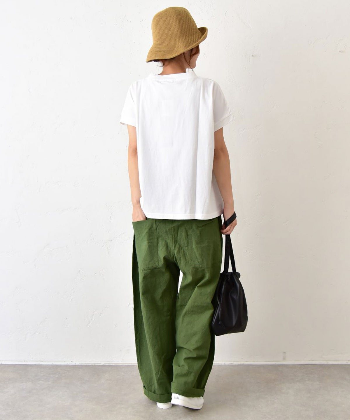 NARU｜シーチングハンドワッシャーノッポパンツ [[643855BE]][C]