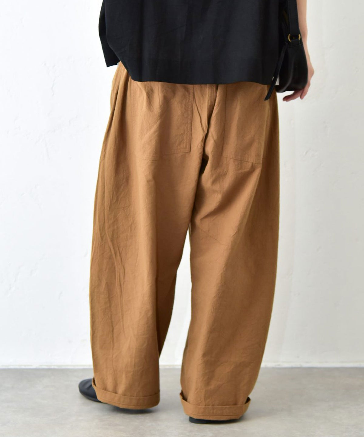 NARU｜シーチングハンドワッシャーノッポパンツ [[643855BE]][C]