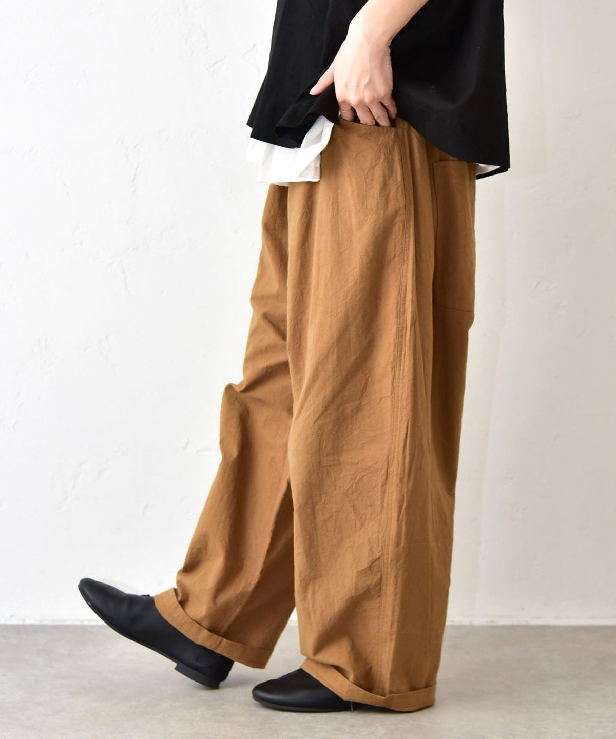 NARU｜シーチングハンドワッシャーノッポパンツ [[643855BE]][C]NARU｜シーチングハンドワッシャーノッポパンツ [[643855BE]][C]