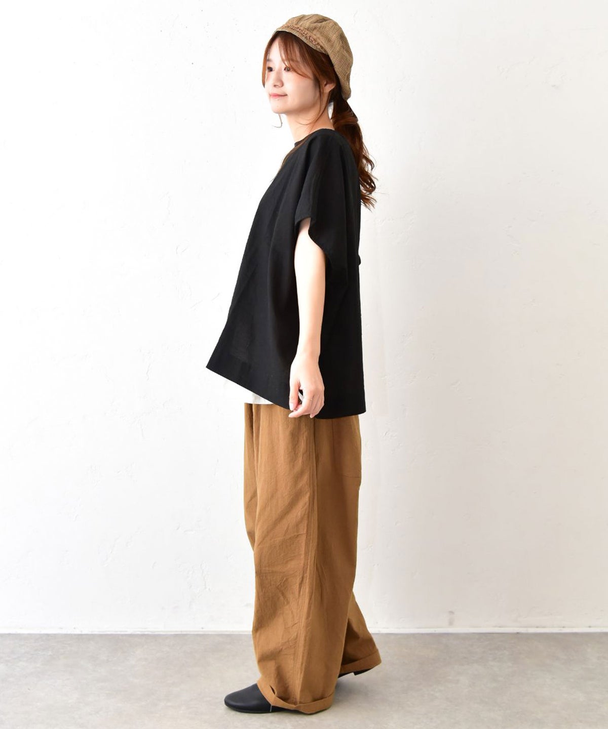 NARU｜シーチングハンドワッシャーノッポパンツ [[643855BE]][C]