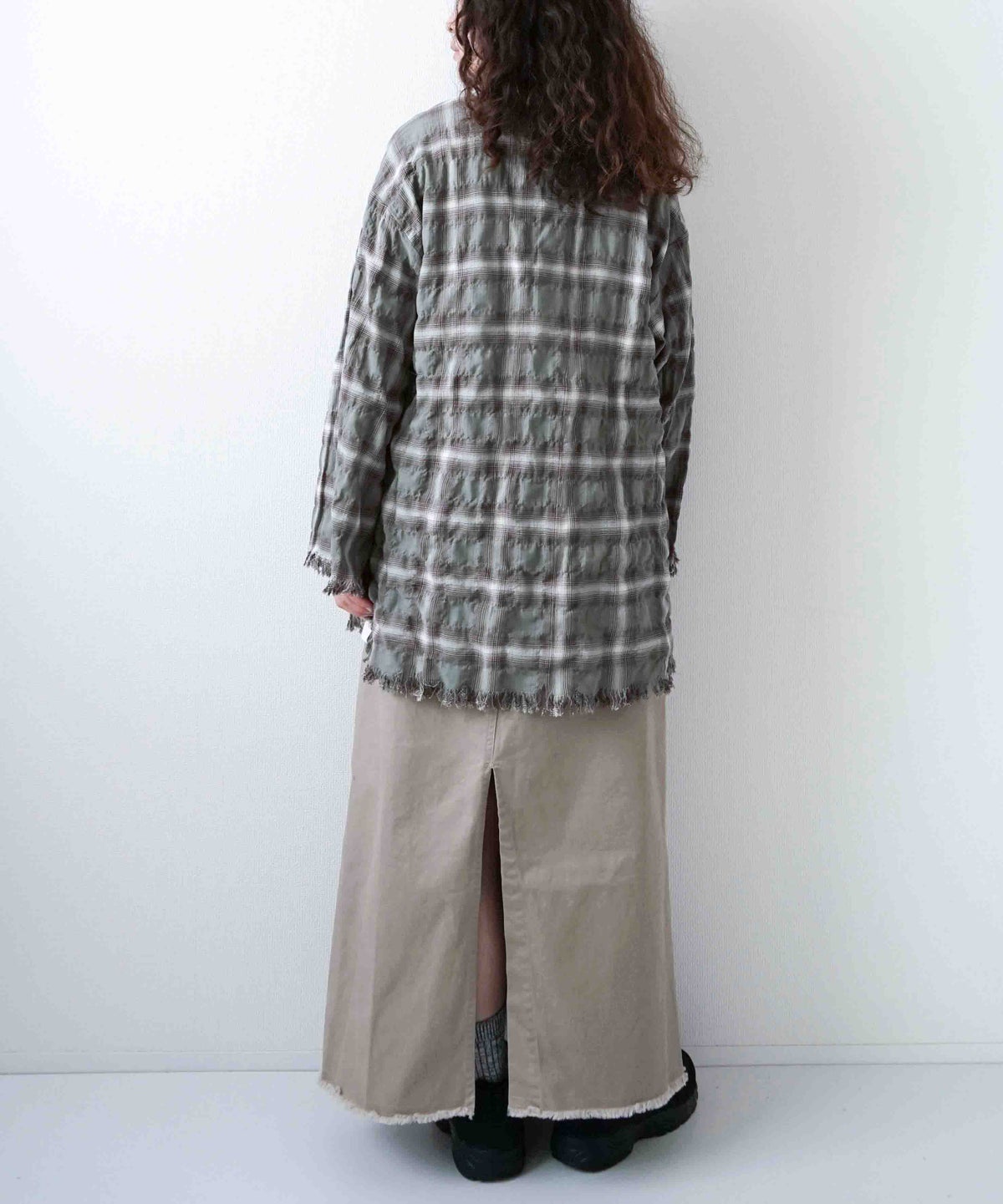 ARMY TWILL｜Checked Utility Shirt [[AM-2657001]][D]