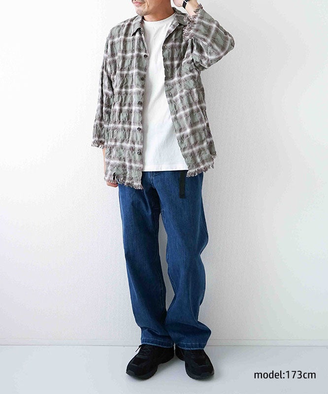 ARMY TWILL｜Checked Utility Shirt [[AM-2657001]][D]