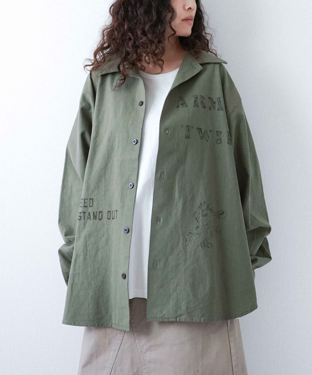 ARMY TWILL｜Utility Shirt Print [[AM-2657002]][D]