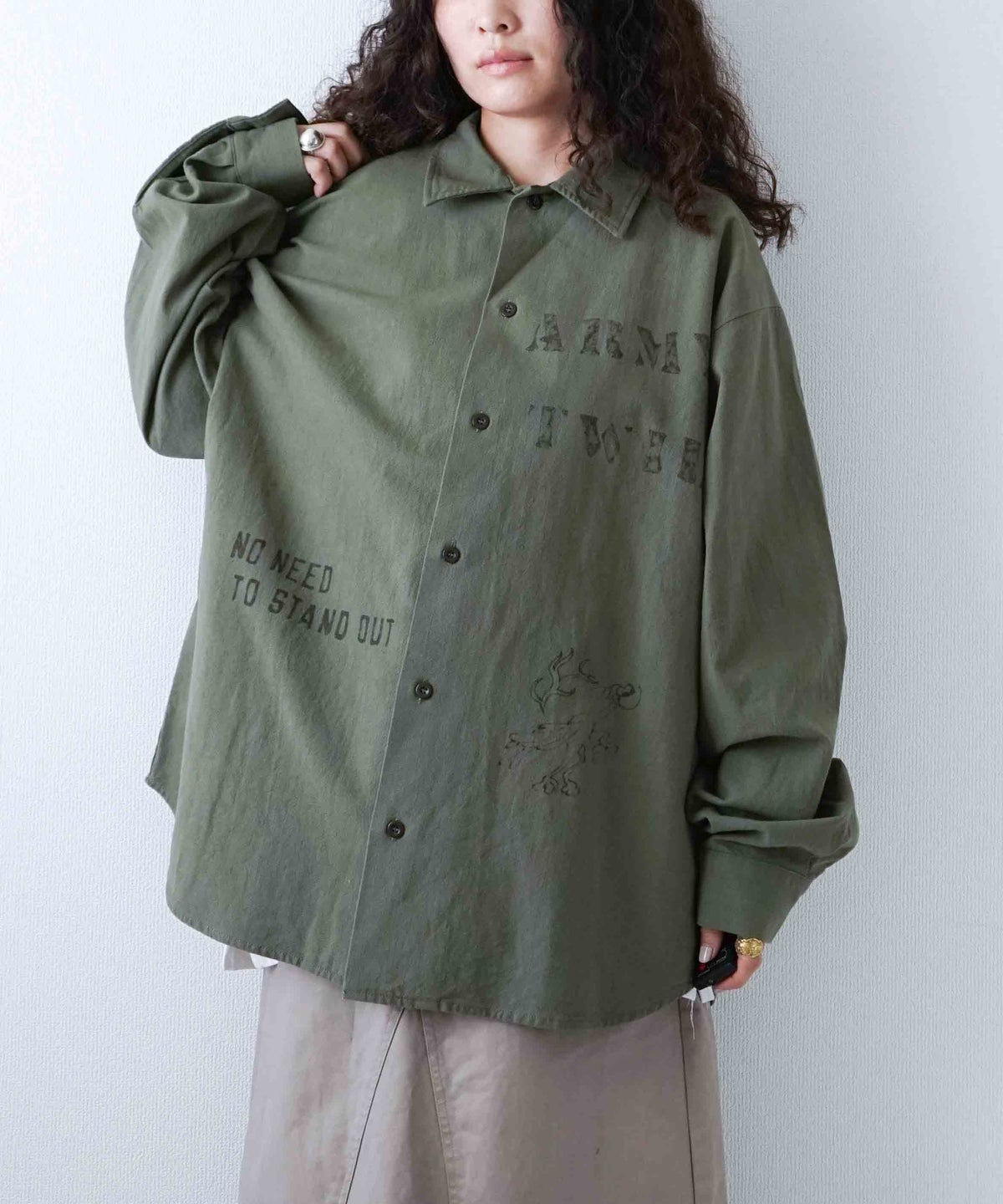 ARMY TWILL｜Utility Shirt Print [[AM-2657002]][D]