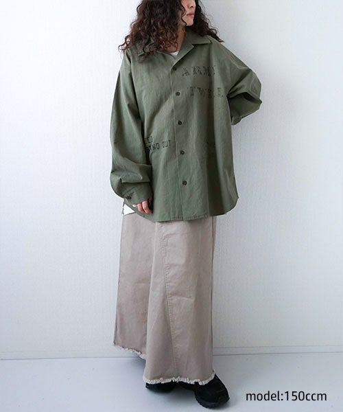ARMY TWILL｜Utility Shirt Print [[AM-2657002]][D]