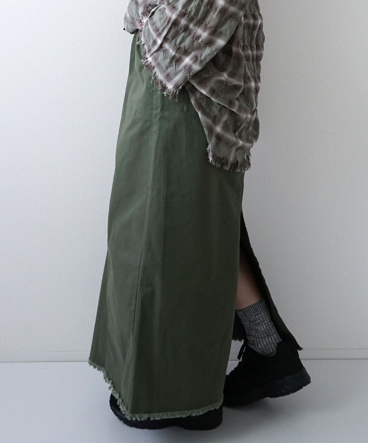 ARMY TWILL｜Strech Baker Twill Skirt [[AM-2659011]][D]