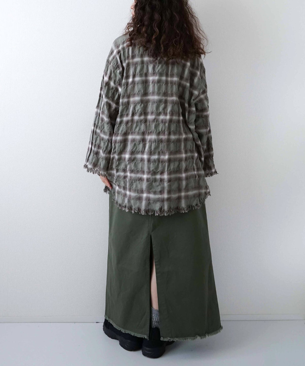 ARMY TWILL｜Strech Baker Twill Skirt [[AM-2659011]][D]