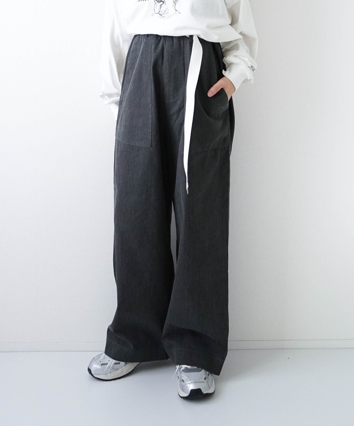 YARMO"THE UNIFORM"｜Field Trousers with Belt Herringbone [[YTU-26AW TR4HE]][D]