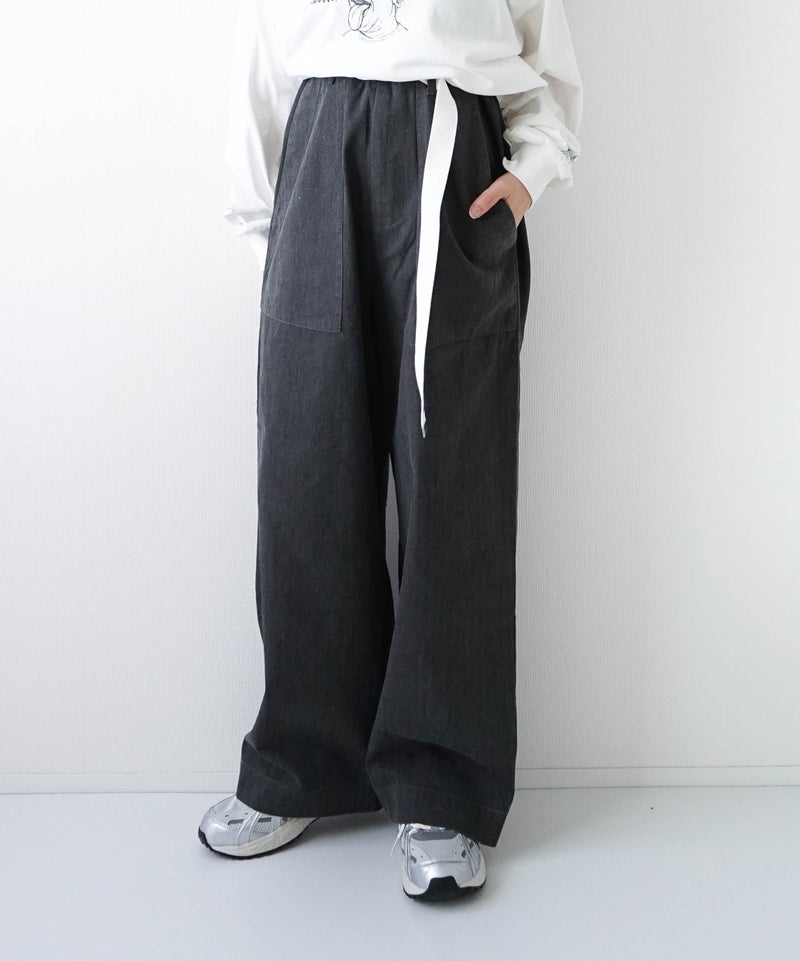 YARMO"THE UNIFORM"｜Field Trousers with Belt Herringbone [[YTU-26AW TR4HE]][D]