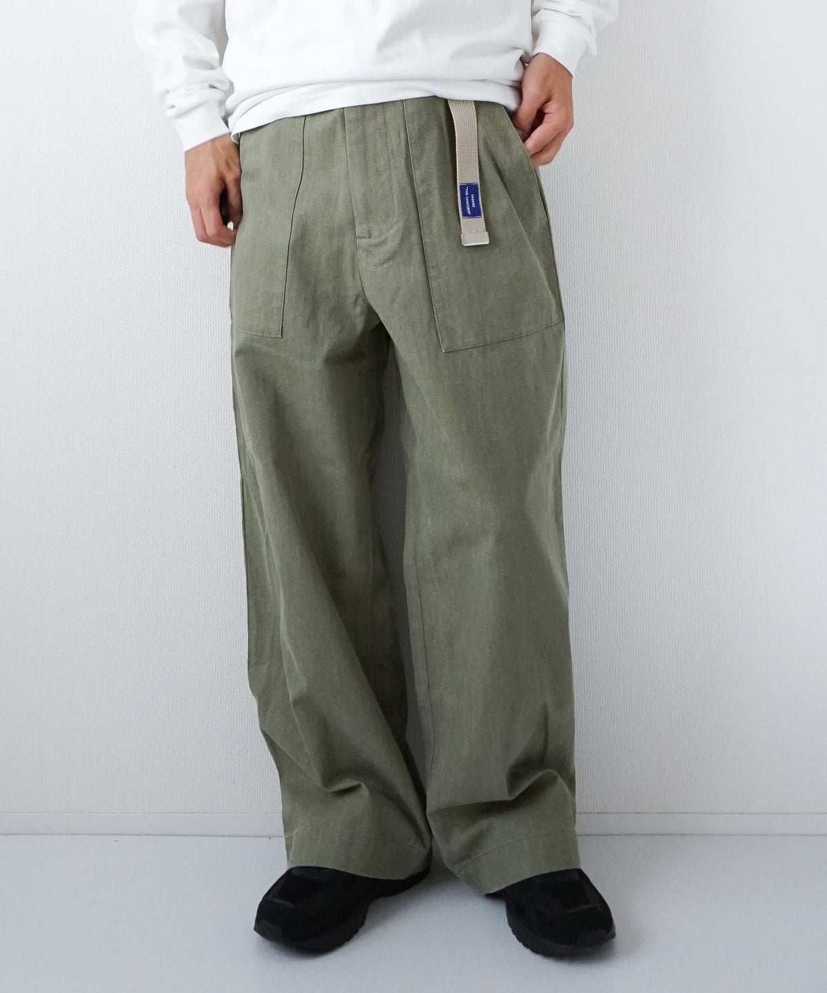 YARMO"THE UNIFORM"｜Field Trousers with Belt Herringbone [[YTU-26AW TR4HE]][D]