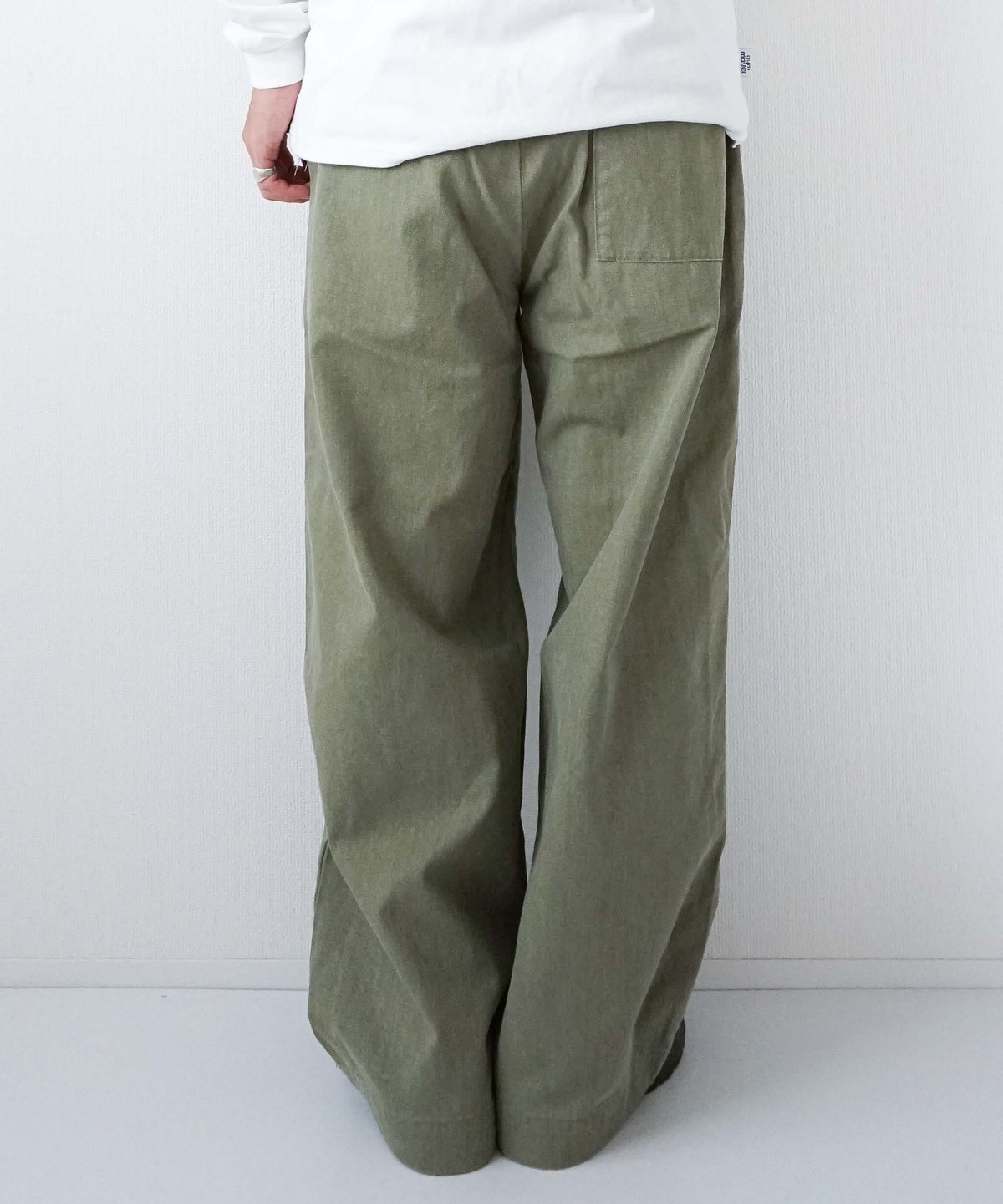 YARMO"THE UNIFORM"｜Field Trousers with Belt Herringbone [[YTU-26AW TR4HE]][D]
