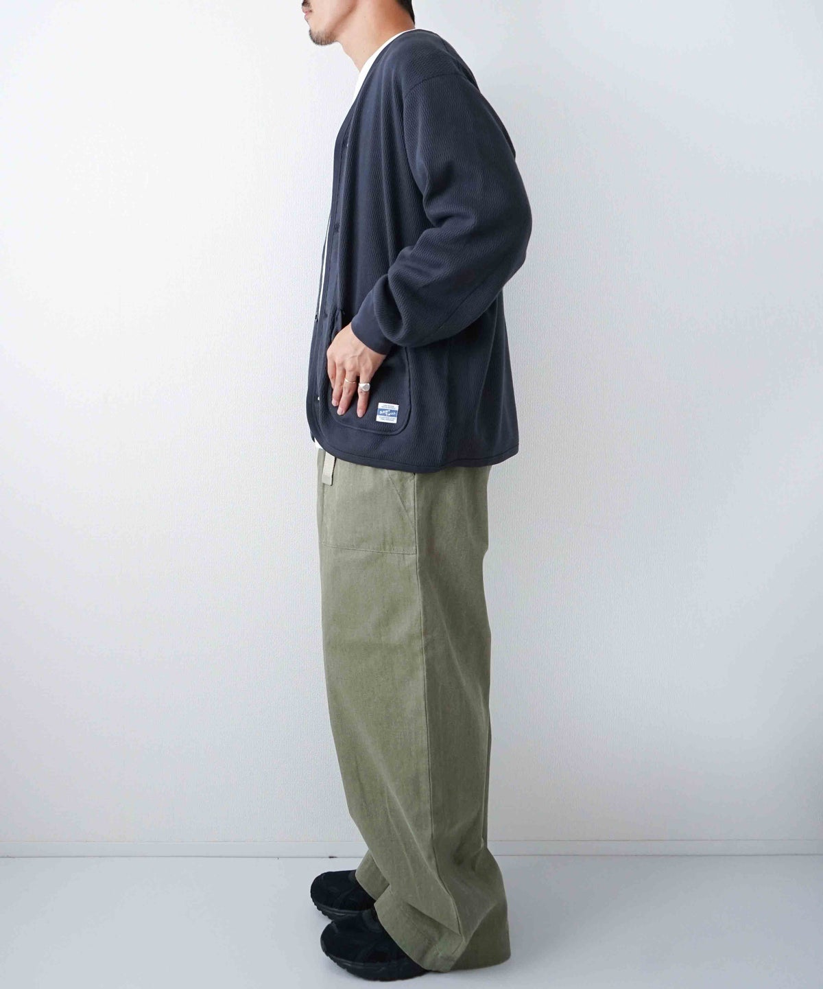 YARMO"THE UNIFORM"｜Field Trousers with Belt Herringbone [[YTU-26AW TR4HE]][D]