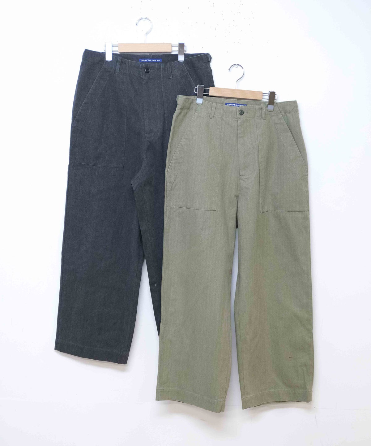 YARMO"THE UNIFORM"｜Field Trousers with Belt Herringbone [[YTU-26AW TR4HE]][D]