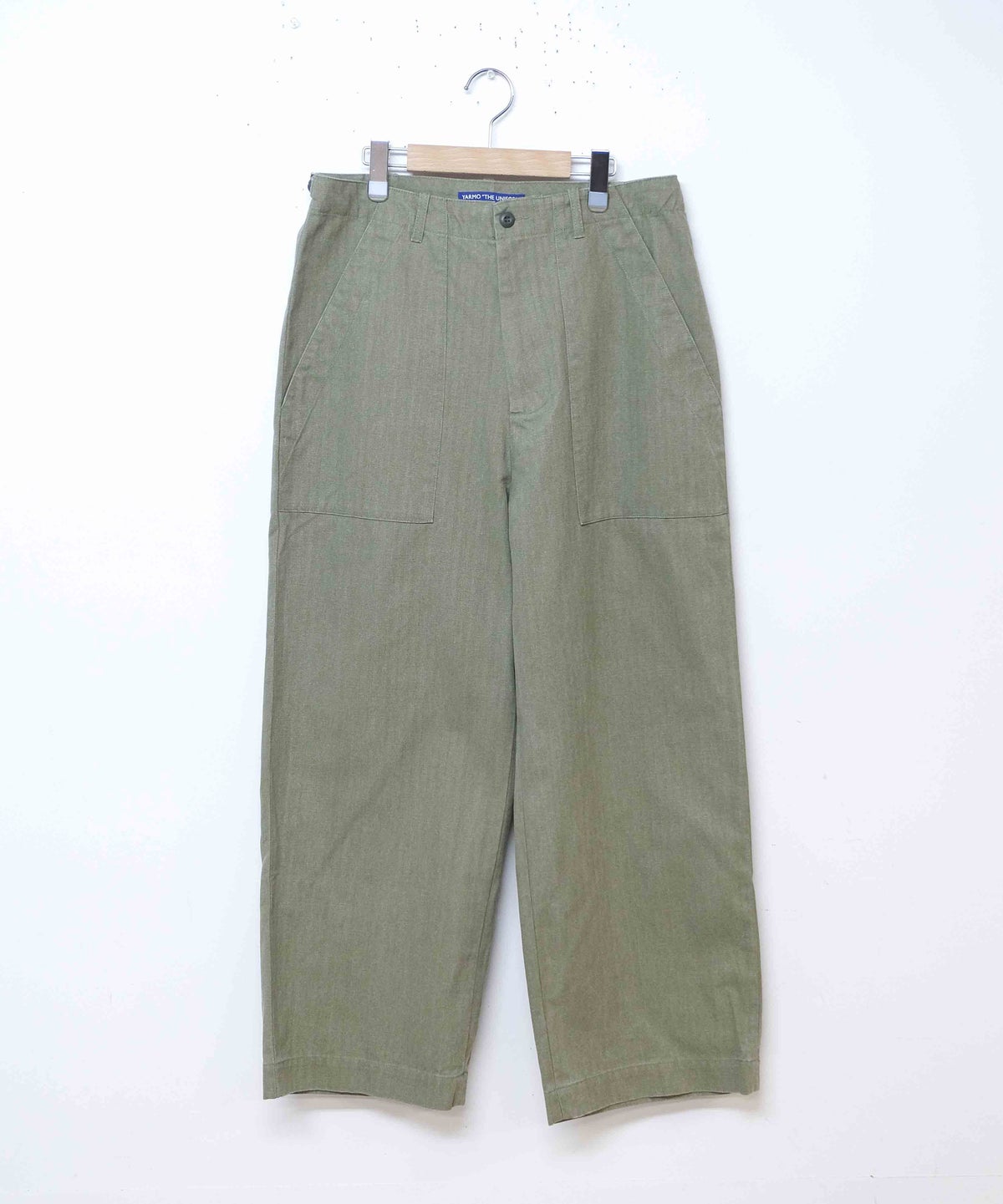 YARMO"THE UNIFORM"｜Field Trousers with Belt Herringbone [[YTU-26AW TR4HE]][D]