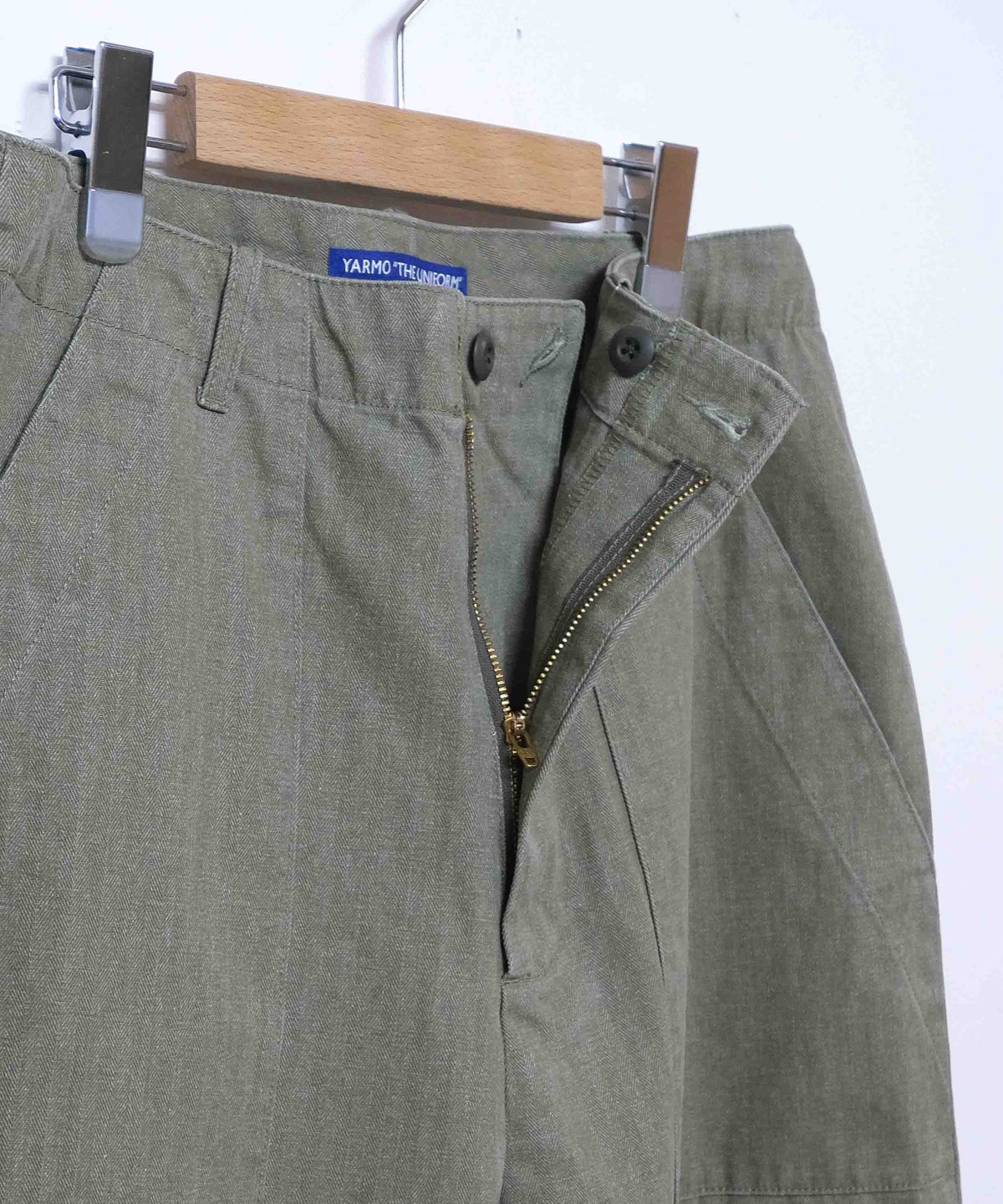 YARMO"THE UNIFORM"｜Field Trousers with Belt Herringbone [[YTU-26AW TR4HE]][D]