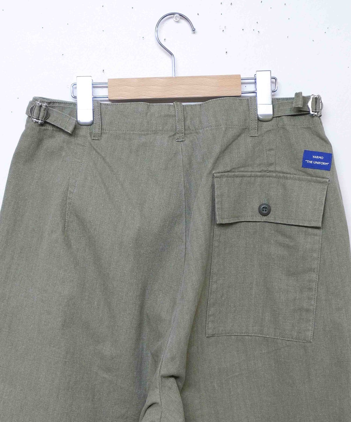 YARMO"THE UNIFORM"｜Field Trousers with Belt Herringbone [[YTU-26AW TR4HE]][D]