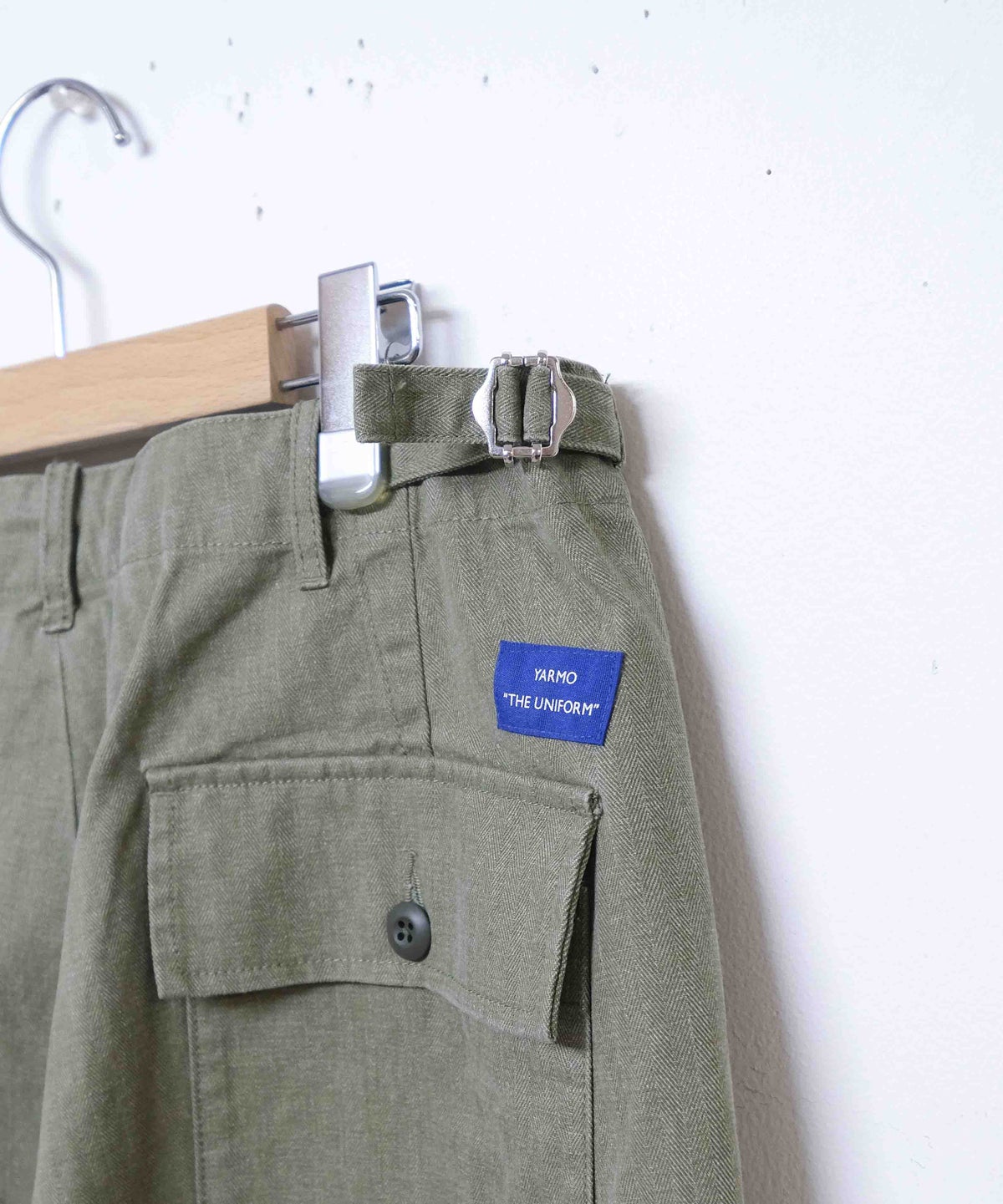 YARMO"THE UNIFORM"｜Field Trousers with Belt Herringbone [[YTU-26AW TR4HE]][D]