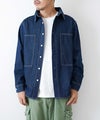 BIG MIKE｜デニム　ユーティリティーシャツ [[102615350]][D]