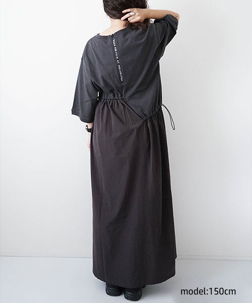 day standard｜異素材切替えアシンメトリーワンピース [[K262171-28]]