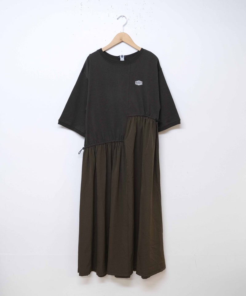 day standard｜異素材切替えアシンメトリーワンピース [[K262171-28]]