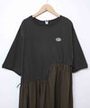 day standard｜異素材切替えアシンメトリーワンピース [[K262171-28]]