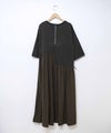day standard｜異素材切替えアシンメトリーワンピース [[K262171-28]]