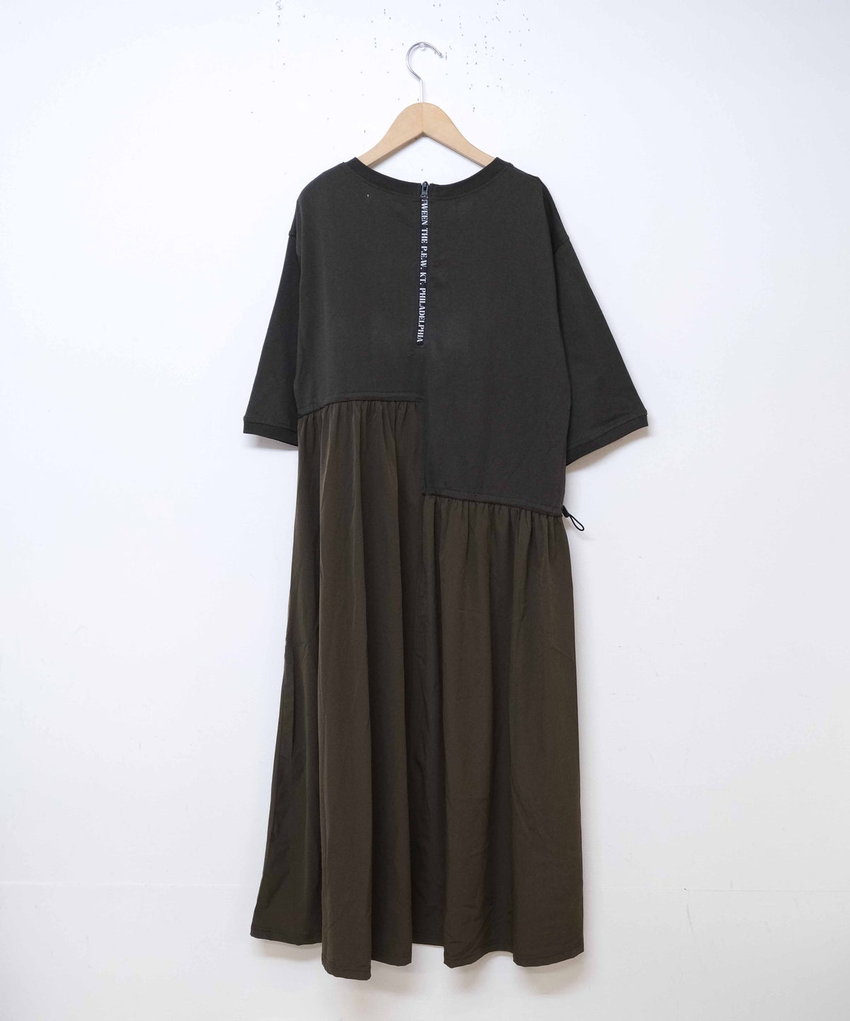day standard｜異素材切替えアシンメトリーワンピース [[K262171-28]]
