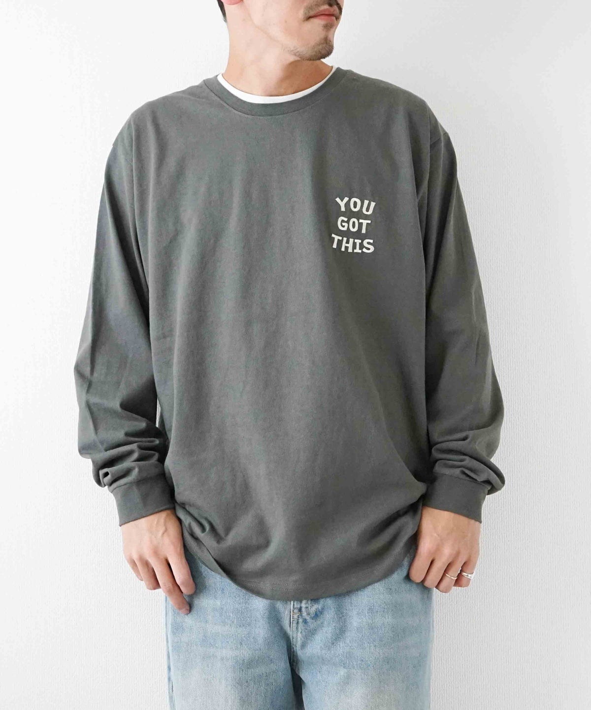 ジムマスター｜7.4oz YOU GOT THIS 刺繍ロンTEE [[G821747]][D]