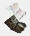  adidas｜TIE DYE CREW SOCKS 3 PAIRS [[ZS209(KS9417/KS9418)]][C]