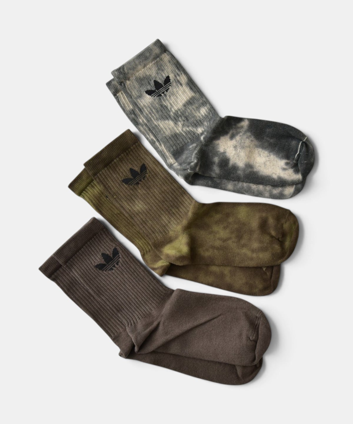  adidas｜TIE DYE CREW SOCKS 3 PAIRS [[ZS209(KS9417/KS9418)]][C]
