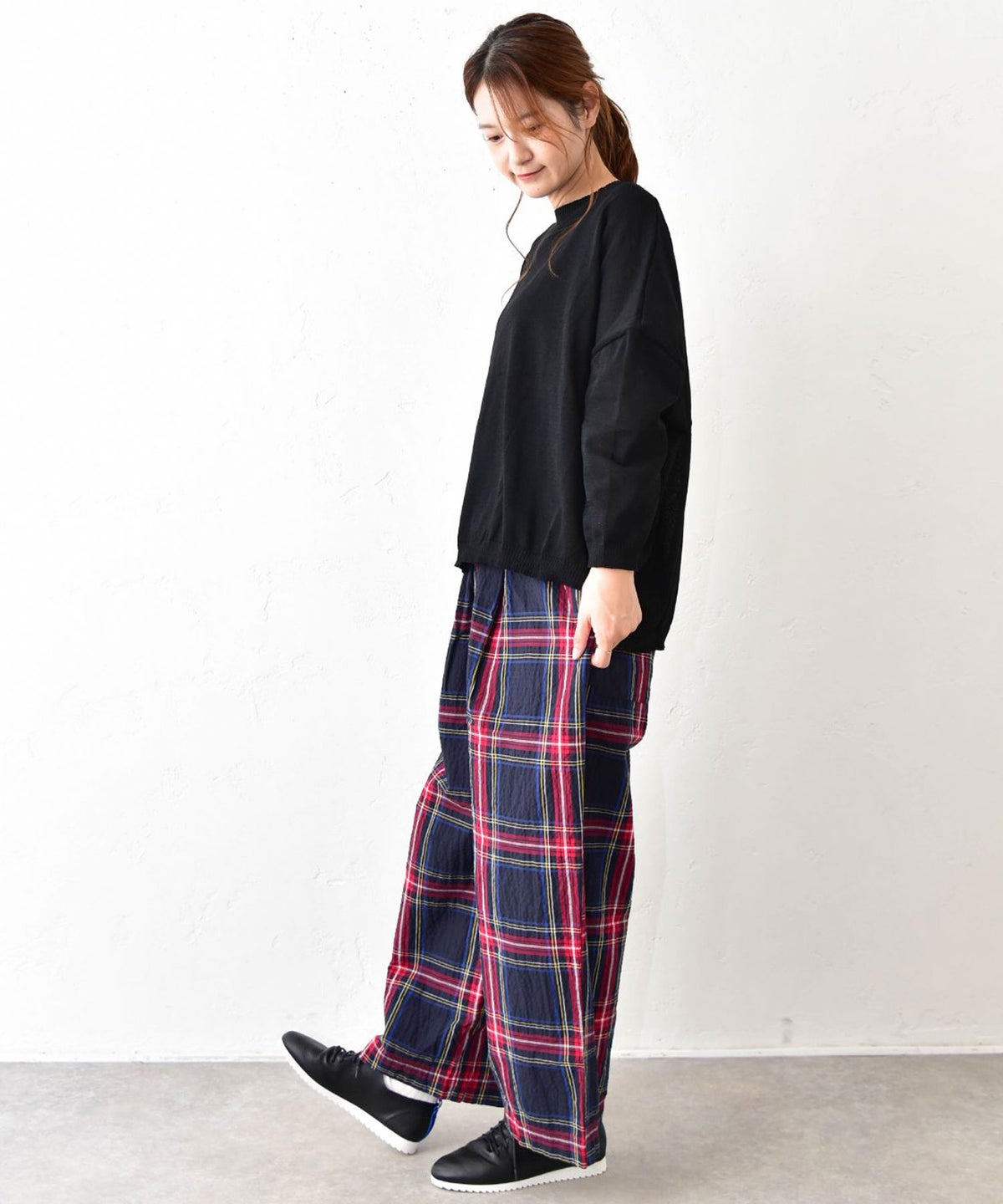 No18｜タータンチェックワイドボールパンツ [[CE1PT260106C]][C]