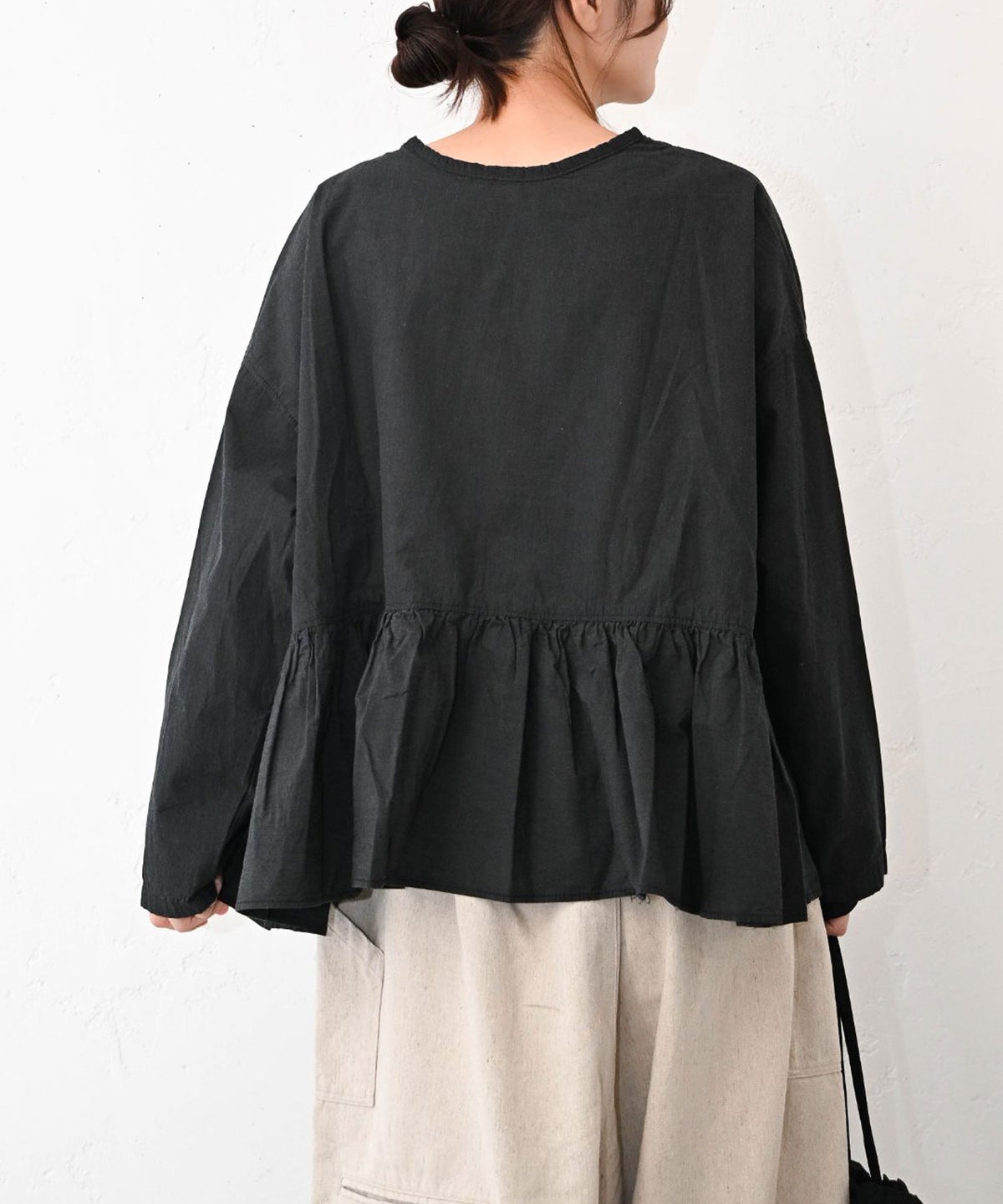 tumugu｜オーガニックマグウォッシャー2wayブラウス [[TB26235]][C]