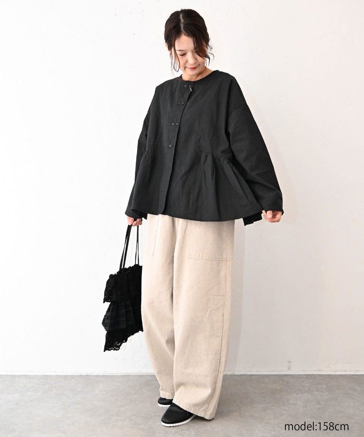 tumugu｜オーガニックマグウォッシャー2wayブラウス [[TB26235]][C]