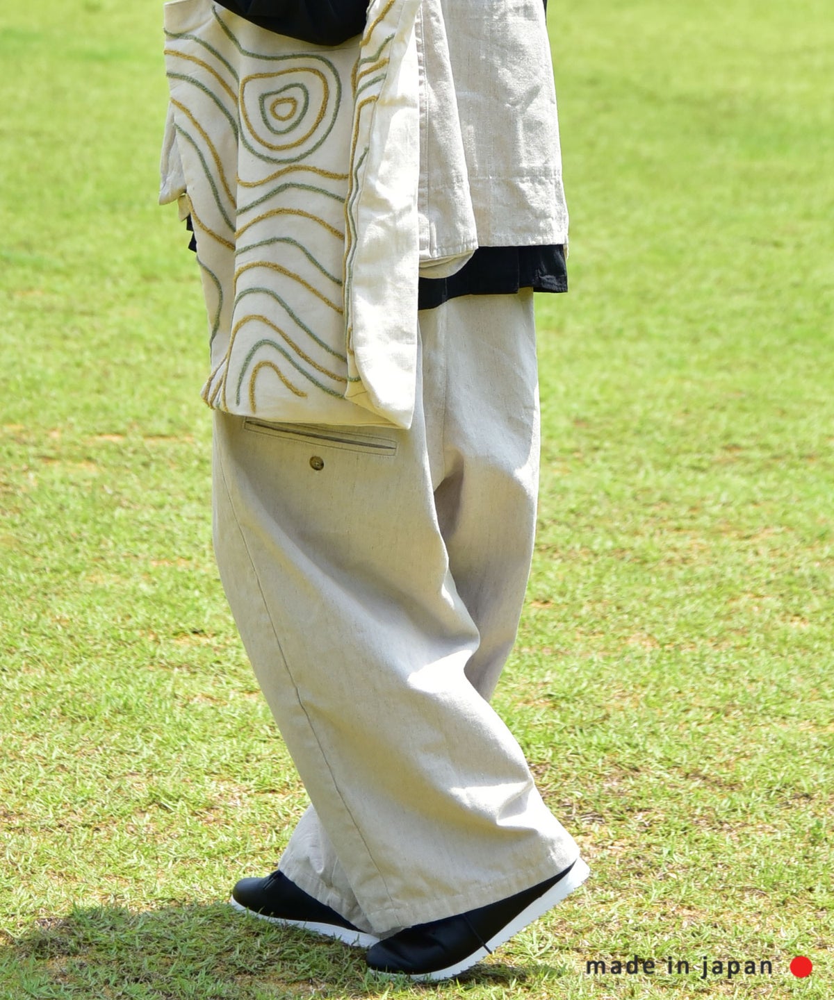 tumugu｜コットンリネンポリストレートパンツ [[TB26244]][C]